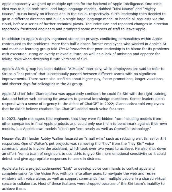 外媒：Apple Siri曾深陷内部混乱泥沼 发展之路举步维艰